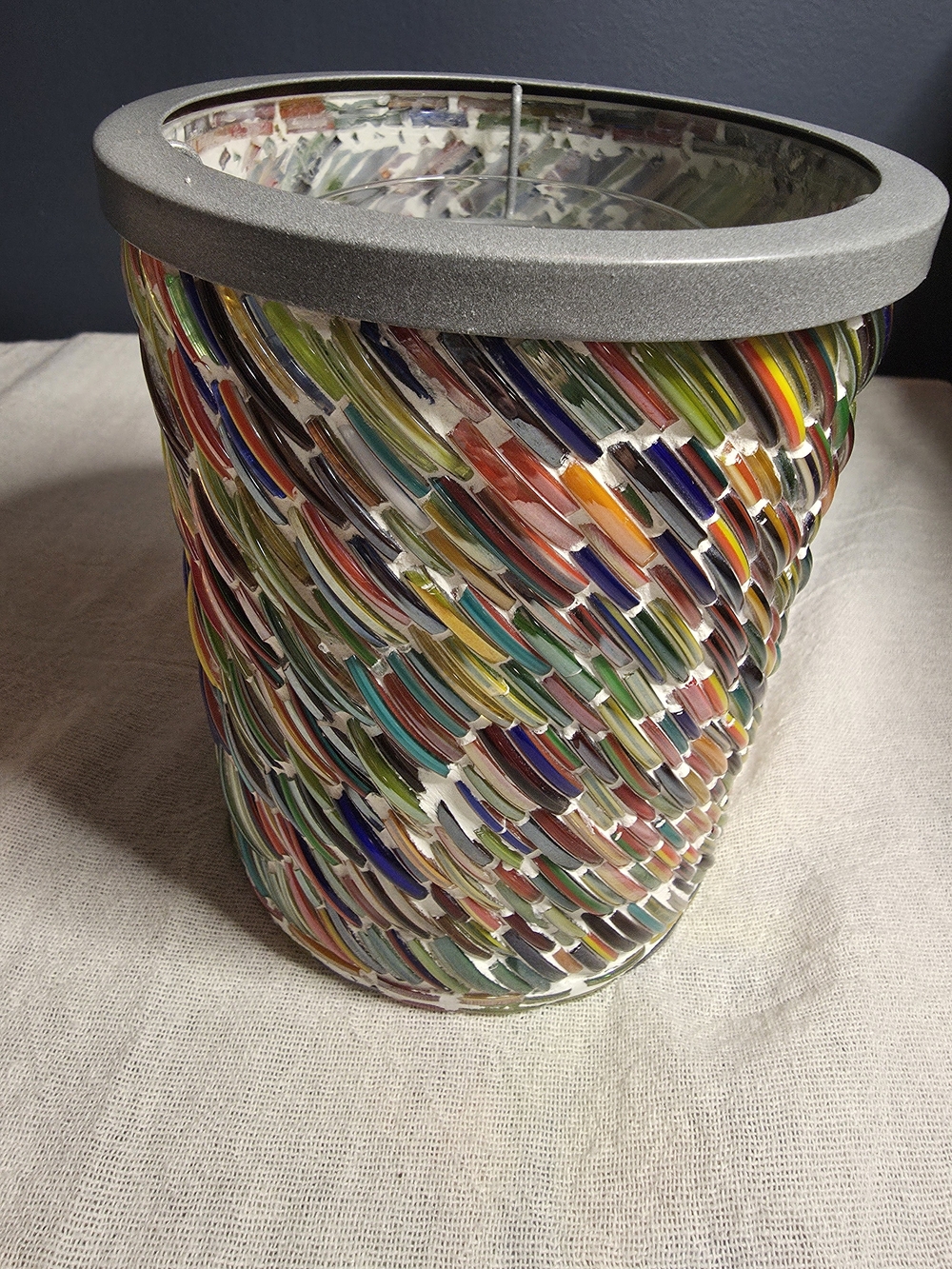 Scentsy Colors Of The Rainbow Full Size Wax Warmer NO BASE TOP ONLY 5X6